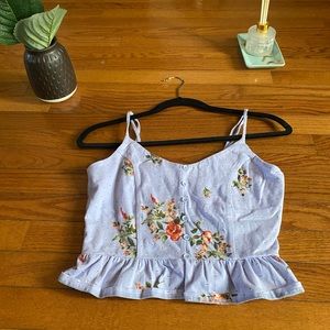 Blue Floral Cami